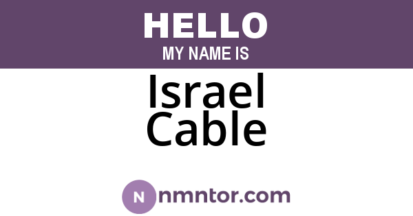 Israel Cable