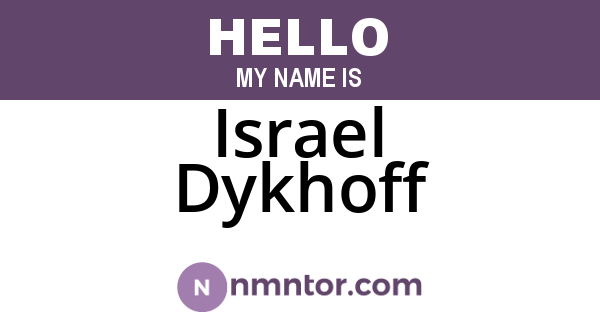 Israel Dykhoff