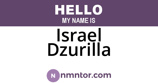 Israel Dzurilla