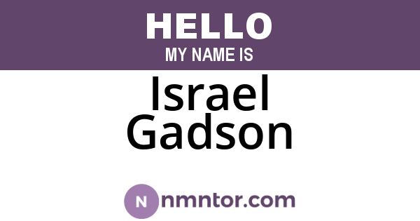 Israel Gadson