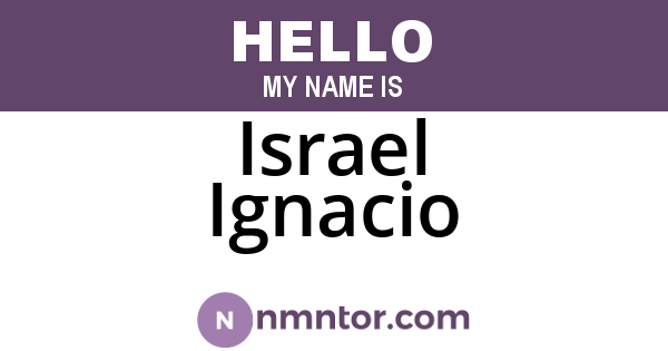 Israel Ignacio