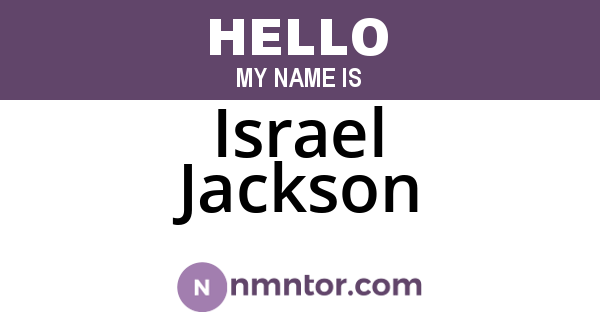 Israel Jackson
