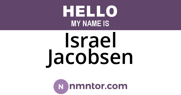 Israel Jacobsen
