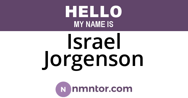 Israel Jorgenson