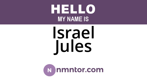 Israel Jules