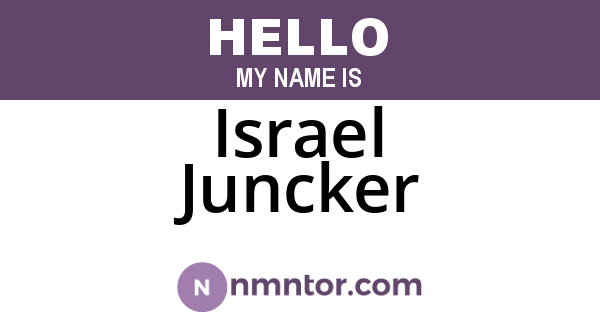 Israel Juncker