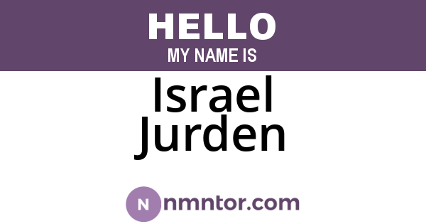 Israel Jurden