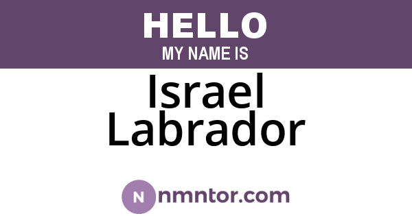 Israel Labrador