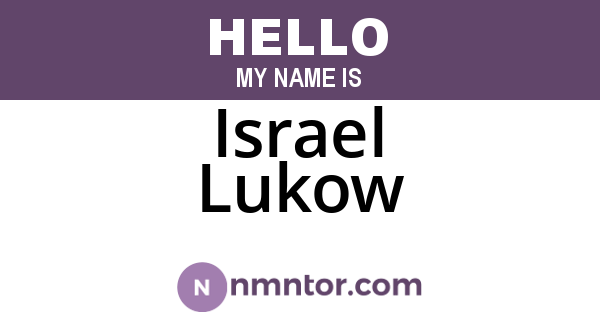 Israel Lukow