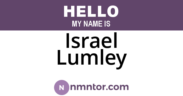 Israel Lumley