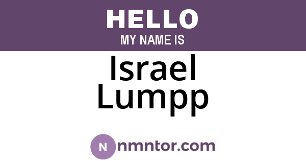 Israel Lumpp