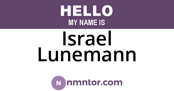 Israel Lunemann