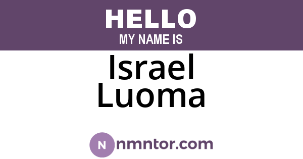 Israel Luoma