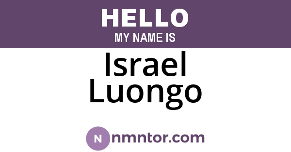 Israel Luongo