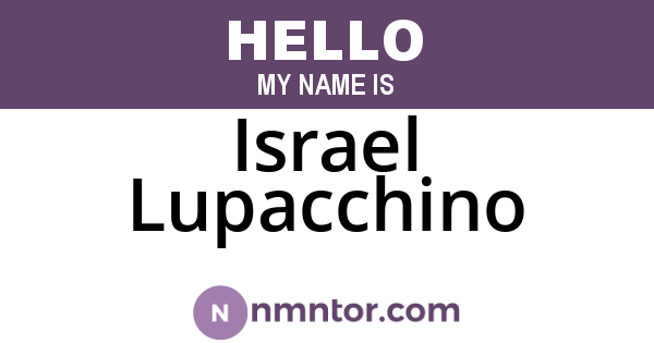 Israel Lupacchino