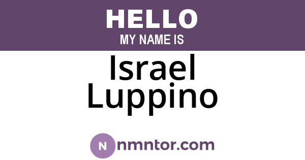 Israel Luppino