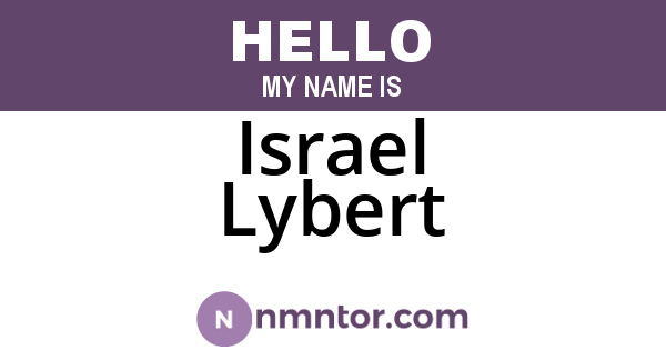 Israel Lybert