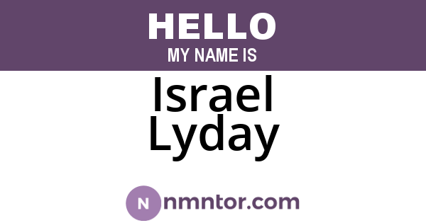 Israel Lyday