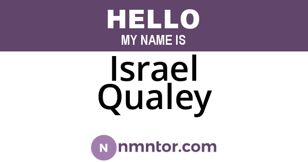 Israel Qualey