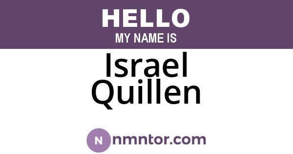 Israel Quillen