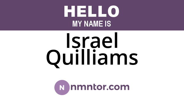 Israel Quilliams