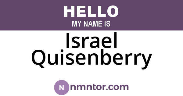 Israel Quisenberry