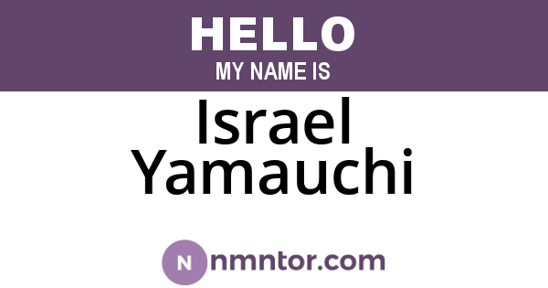 Israel Yamauchi
