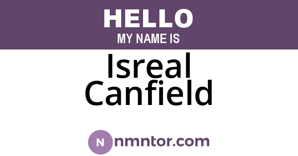 Isreal Canfield