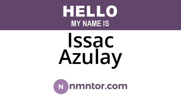 Issac Azulay