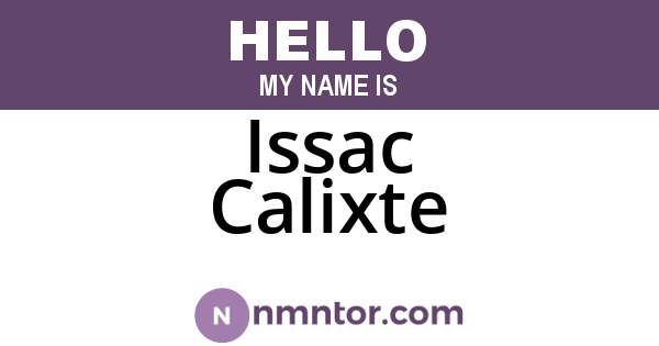 Issac Calixte