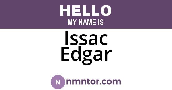 Issac Edgar