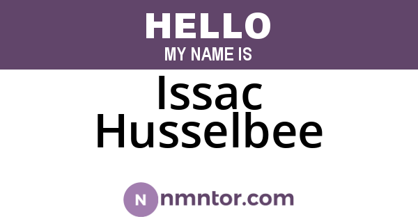 Issac Husselbee