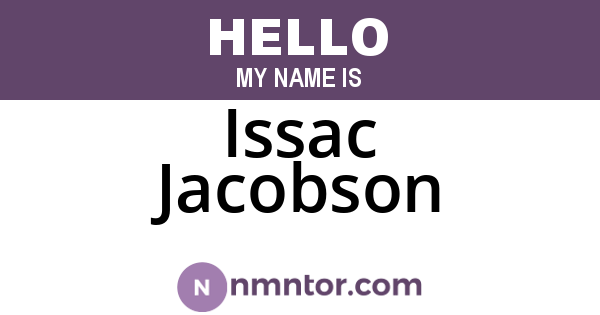 Issac Jacobson