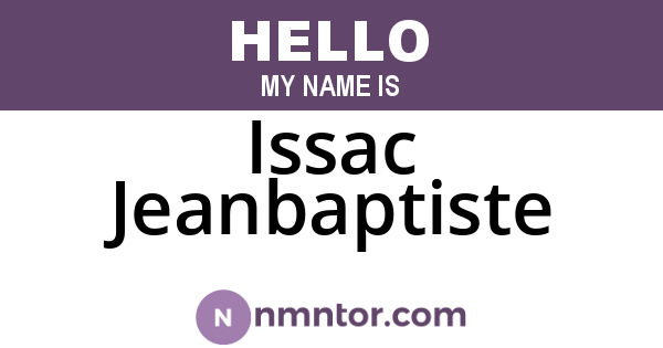 Issac Jeanbaptiste