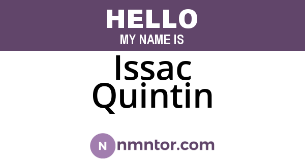 Issac Quintin