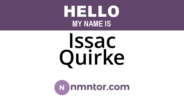 Issac Quirke