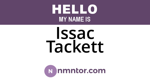 Issac Tackett
