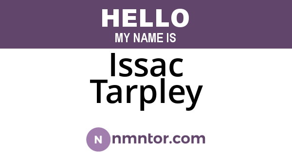 Issac Tarpley