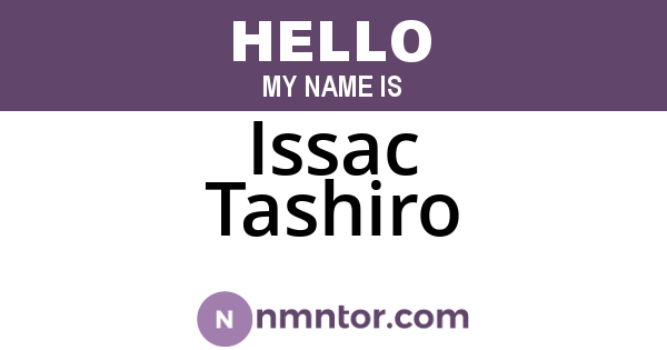 Issac Tashiro