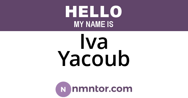Iva Yacoub