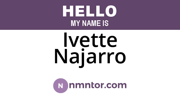 Ivette Najarro