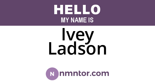 Ivey Ladson