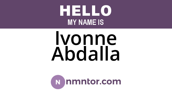 Ivonne Abdalla