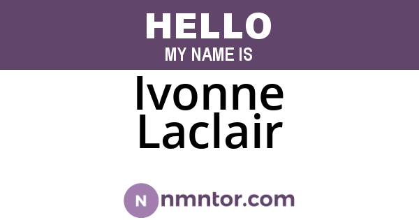 Ivonne Laclair