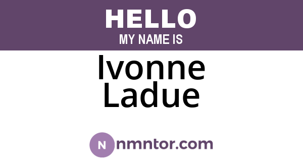 Ivonne Ladue