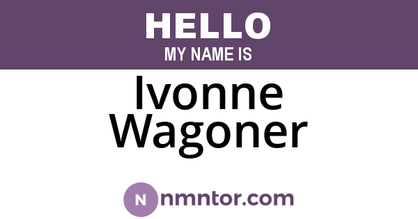 Ivonne Wagoner