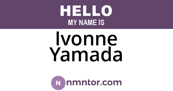 Ivonne Yamada