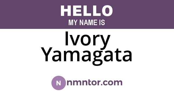 Ivory Yamagata