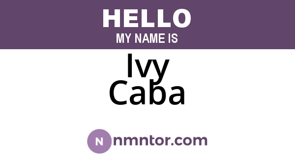Ivy Caba