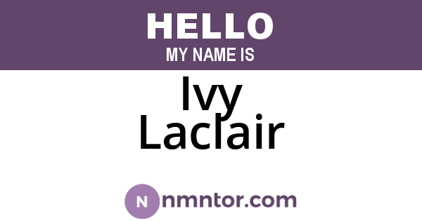 Ivy Laclair